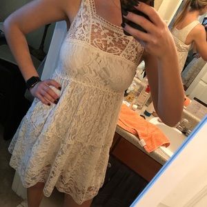 Lace shift dress